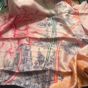 Rare Hermes Paris Large Silk Scarf